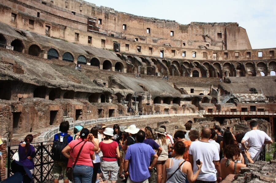 Información sobre el Coliseo en Roma en Italia