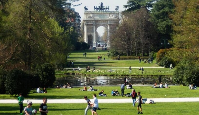 Parque Sempione en Milán