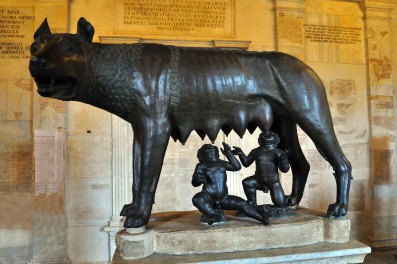 OObra expuesta en el Palacio de los Conservadores, que forma parte de los Museos Capitolinos de Roma