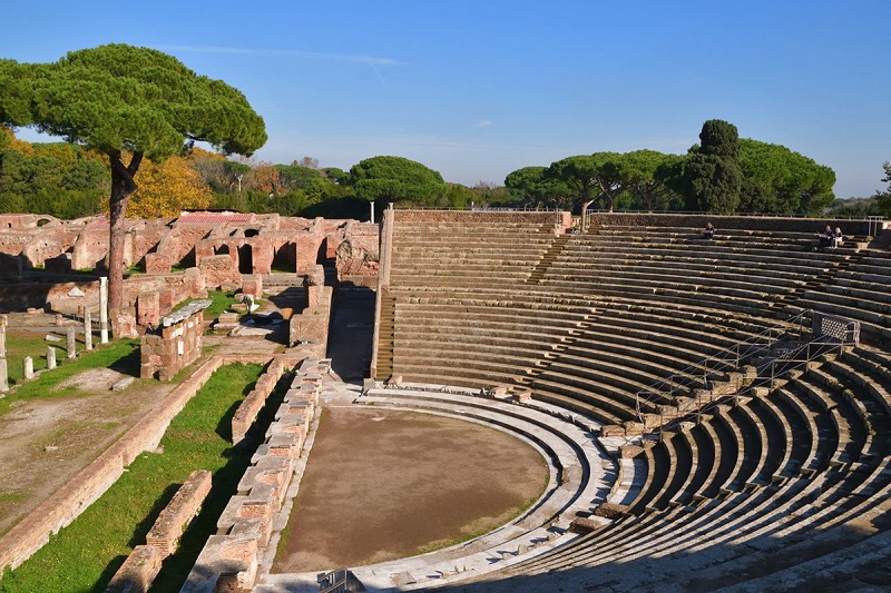 Anfiteatro de Ostia Antica en Roma