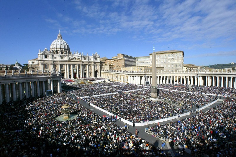 Audiencia papal que tiene lugar en el Vaticano en Roma